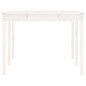 vidaXL Mesa de jardín madera maciza de pino blanco 203,5x100x76 cm vidaXL Mesa de jardín madera maciza de pino blanco 203,5x100x76 cm