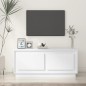vidaXL Mesa de centro madera contrachapada blanco 102x50x44 cm