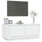 vidaXL Mesa de centro madera contrachapada blanco 102x50x44 cm