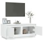 vidaXL Mesa de centro madera contrachapada blanco 102x50x44 cm