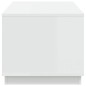vidaXL Mesa de centro madera contrachapada blanco 102x50x44 cm
