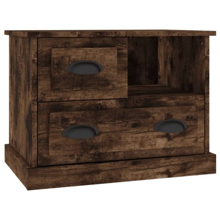 vidaXL Mesita de noche color roble ahumado 60x39x45 cm