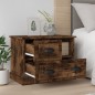 vidaXL Mesita de noche color roble ahumado 60x39x45 cm vidaXL Mesita de noche color roble ahumado 60x39x45 cm