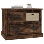 vidaXL Mesita de noche color roble ahumado 60x39x45 cm vidaXL Mesita de noche color roble ahumado 60x39x45 cm