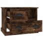 vidaXL Mesita de noche color roble ahumado 60x39x45 cm vidaXL Mesita de noche color roble ahumado 60x39x45 cm