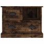 vidaXL Mesita de noche color roble ahumado 60x39x45 cm vidaXL Mesita de noche color roble ahumado 60x39x45 cm