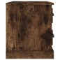 vidaXL Mesita de noche color roble ahumado 60x39x45 cm vidaXL Mesita de noche color roble ahumado 60x39x45 cm