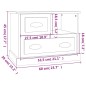 vidaXL Mesita de noche color roble ahumado 60x39x45 cm vidaXL Mesita de noche color roble ahumado 60x39x45 cm