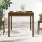 vidaXL Mesa de jardín madera maciza pino marrón miel 82,5x82,5x76 cm