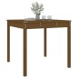 vidaXL Mesa de jardín madera maciza pino marrón miel 82,5x82,5x76 cm