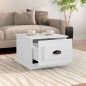 vidaXL Mesa de centro madera contrachapada blanco 50x50x35 cm vidaXL Mesa de centro madera contrachapada blanco 50x50x35 cm