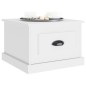 vidaXL Mesa de centro madera contrachapada blanco 50x50x35 cm vidaXL Mesa de centro madera contrachapada blanco 50x50x35 cm