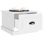 vidaXL Mesa de centro madera contrachapada blanco 50x50x35 cm vidaXL Mesa de centro madera contrachapada blanco 50x50x35 cm