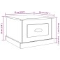 vidaXL Mesa de centro madera contrachapada blanco 50x50x35 cm vidaXL Mesa de centro madera contrachapada blanco 50x50x35 cm
