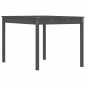 vidaXL Mesa de jardín madera maciza pino gris 121x82,5x76 cm vidaXL Mesa de jardín madera maciza pino gris 121x82,5x76 cm