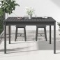 vidaXL Mesa de jardín madera maciza pino gris 121x82,5x76 cm vidaXL Mesa de jardín madera maciza pino gris 121x82,5x76 cm