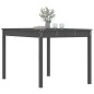 vidaXL Mesa de jardín madera maciza pino gris 121x82,5x76 cm vidaXL Mesa de jardín madera maciza pino gris 121x82,5x76 cm