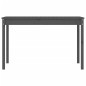 vidaXL Mesa de jardín madera maciza pino gris 121x82,5x76 cm vidaXL Mesa de jardín madera maciza pino gris 121x82,5x76 cm