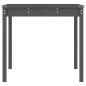 vidaXL Mesa de jardín madera maciza pino gris 121x82,5x76 cm vidaXL Mesa de jardín madera maciza pino gris 121x82,5x76 cm