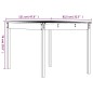 vidaXL Mesa de jardín madera maciza pino gris 121x82,5x76 cm vidaXL Mesa de jardín madera maciza pino gris 121x82,5x76 cm