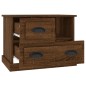 vidaXL Mesita de noche marrón roble 60x39x45 cm vidaXL Mesita de noche marrón roble 60x39x45 cm