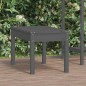 vidaXL Banco de jardín madera maciza pino gris 80x44x45 cm vidaXL Banco de jardín madera maciza pino gris 80x44x45 cm