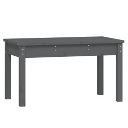 vidaXL Banco de jardín madera maciza pino gris 80x44x45 cm