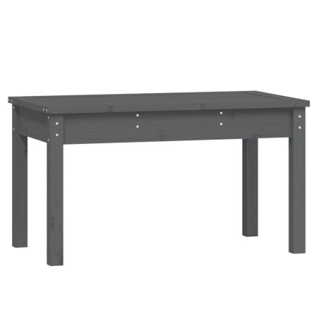 vidaXL Banco de jardín madera maciza pino gris 80x44x45 cm