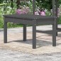 vidaXL Banco de jardín madera maciza pino gris 80x44x45 cm vidaXL Banco de jardín madera maciza pino gris 80x44x45 cm