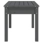 vidaXL Banco de jardín madera maciza pino gris 80x44x45 cm vidaXL Banco de jardín madera maciza pino gris 80x44x45 cm