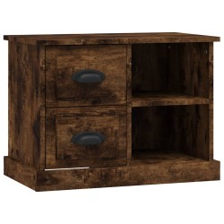 vidaXL Mesita de noche color roble ahumado 60x35,5x45 cm