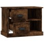 vidaXL Mesita de noche color roble ahumado 60x35,5x45 cm