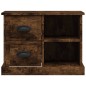 vidaXL Mesita de noche color roble ahumado 60x35,5x45 cm