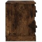 vidaXL Mesita de noche color roble ahumado 60x35,5x45 cm