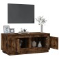 vidaXL Mesa de centro madera contrachapada roble ahumado 102x50x44 cm vidaXL Mesa de centro madera contrachapada roble ahumado 102x50x44 cm