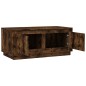 vidaXL Mesa de centro madera contrachapada roble ahumado 102x50x44 cm vidaXL Mesa de centro madera contrachapada roble ahumado 102x50x44 cm