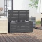 vidaXL Baúl de jardín madera maciza de pino gris 101x50,5x46,5 cm vidaXL Baúl de jardín madera maciza de pino gris 101x50,5x46,5 cm