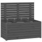 vidaXL Baúl de jardín madera maciza de pino gris 101x50,5x46,5 cm vidaXL Baúl de jardín madera maciza de pino gris 101x50,5x46,5 cm