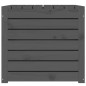 vidaXL Baúl de jardín madera maciza de pino gris 101x50,5x46,5 cm vidaXL Baúl de jardín madera maciza de pino gris 101x50,5x46,5 cm