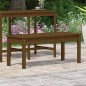vidaXL Banco de jardín madera maciza pino marrón miel 109x44x45 cm vidaXL Banco de jardín madera maciza pino marrón miel 109x44x45 cm