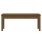 vidaXL Banco de jardín madera maciza pino marrón miel 109x44x45 cm vidaXL Banco de jardín madera maciza pino marrón miel 109x44x45 cm