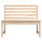 vidaXL Banco de jardín madera maciza de pino 109 cm vidaXL Banco de jardín madera maciza de pino 109 cm