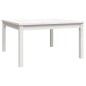 vidaXL Mesa de jardín madera maciza pino blanco 82,5x82,5x45 cm vidaXL Mesa de jardín madera maciza pino blanco 82,5x82,5x45 cm