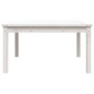 vidaXL Mesa de jardín madera maciza pino blanco 82,5x82,5x45 cm vidaXL Mesa de jardín madera maciza pino blanco 82,5x82,5x45 cm