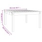 vidaXL Mesa de jardín madera maciza pino blanco 82,5x82,5x45 cm vidaXL Mesa de jardín madera maciza pino blanco 82,5x82,5x45 cm