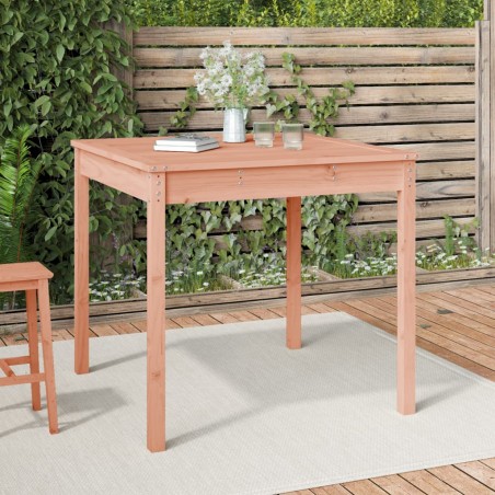 vidaXL Mesa de jardín madera maciza de abeto Douglas 82,5x82,5x76 cm