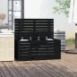 vidaXL Baúl de jardín madera maciza de pino negro 101x50,5x46,5 cm vidaXL Baúl de jardín madera maciza de pino negro 101x50,5x46,5 cm