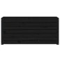 vidaXL Baúl de jardín madera maciza de pino negro 101x50,5x46,5 cm vidaXL Baúl de jardín madera maciza de pino negro 101x50,5x46,5 cm