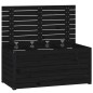 vidaXL Baúl de jardín madera maciza de pino negro 101x50,5x46,5 cm vidaXL Baúl de jardín madera maciza de pino negro 101x50,5x46,5 cm