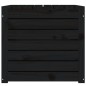 vidaXL Baúl de jardín madera maciza de pino negro 101x50,5x46,5 cm vidaXL Baúl de jardín madera maciza de pino negro 101x50,5x46,5 cm